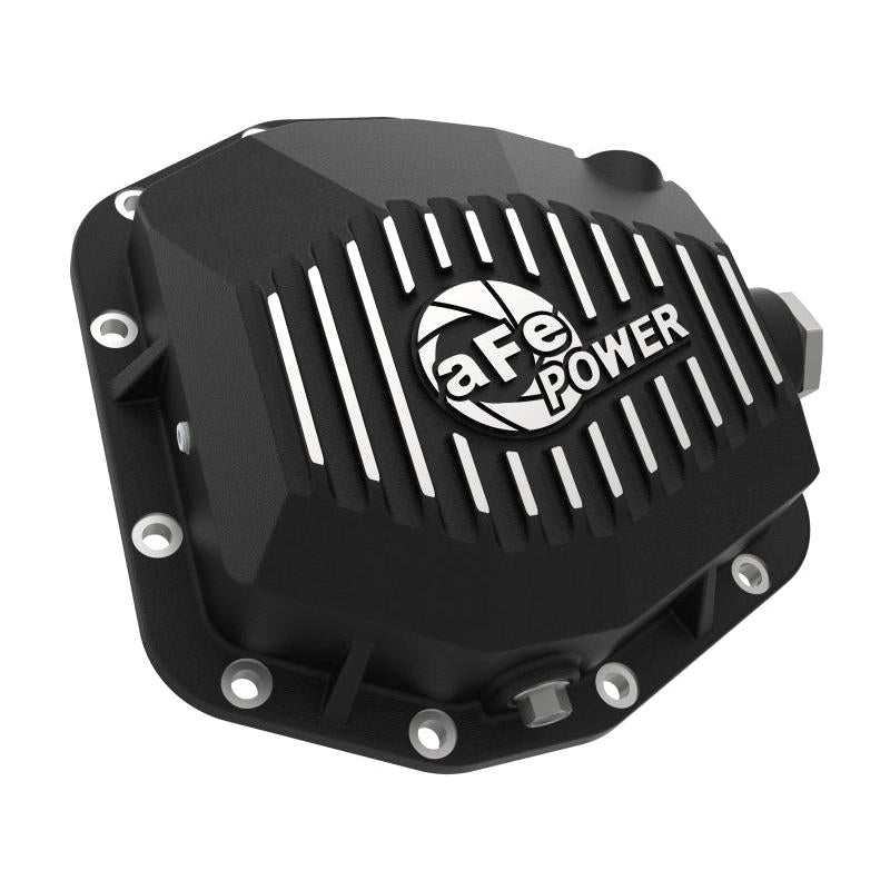 aFe Street Series Rear Differential Cover Black w/Machined Fins 20+ Jeep Gladiator JT (Dana M220)