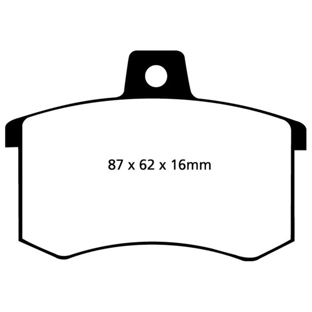 EBC Redstuff Ceramic Low Dust Brake Pads for Audi 1991-1998 – Enhanced Stopping Power and Minimal Dust