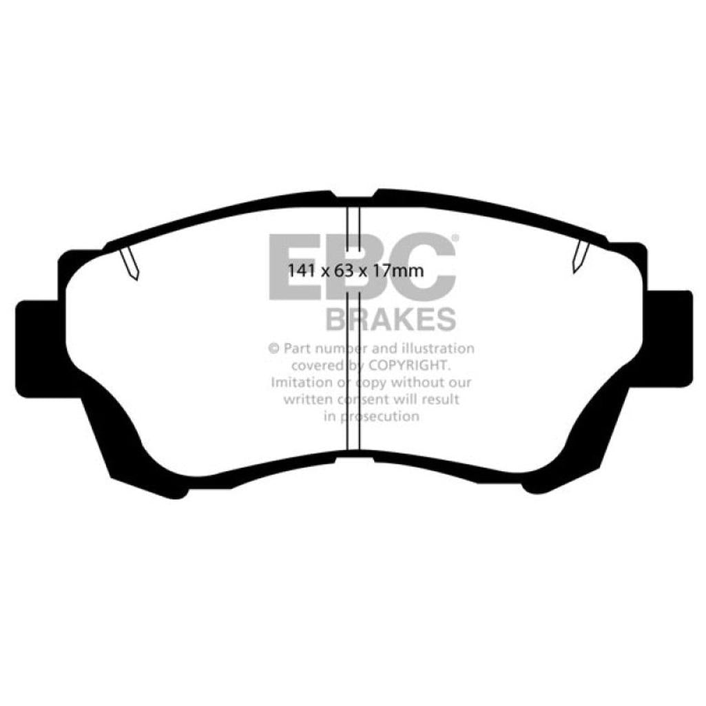 EBC Yellowstuff Front Brake Pads for Toyota Camry and Lexus LS400 – Part No. DP4874R