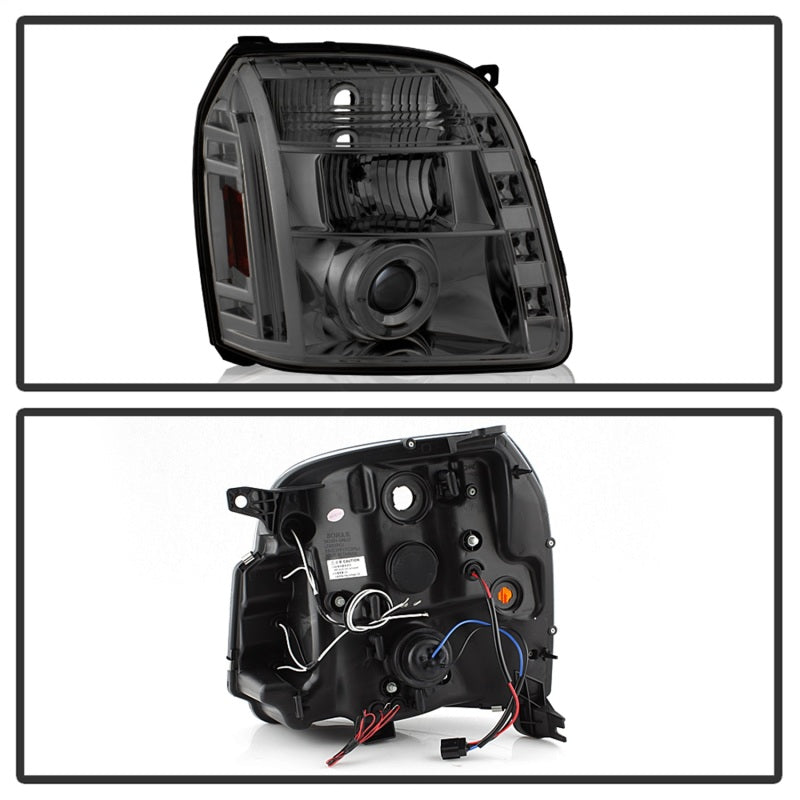 Spyder GMC Yukon 07-14/Yukon Denali 07-14 Projector Headlights LED Halo LED Smke PRO-YD-GY07-HL-SM-SR1 Performance