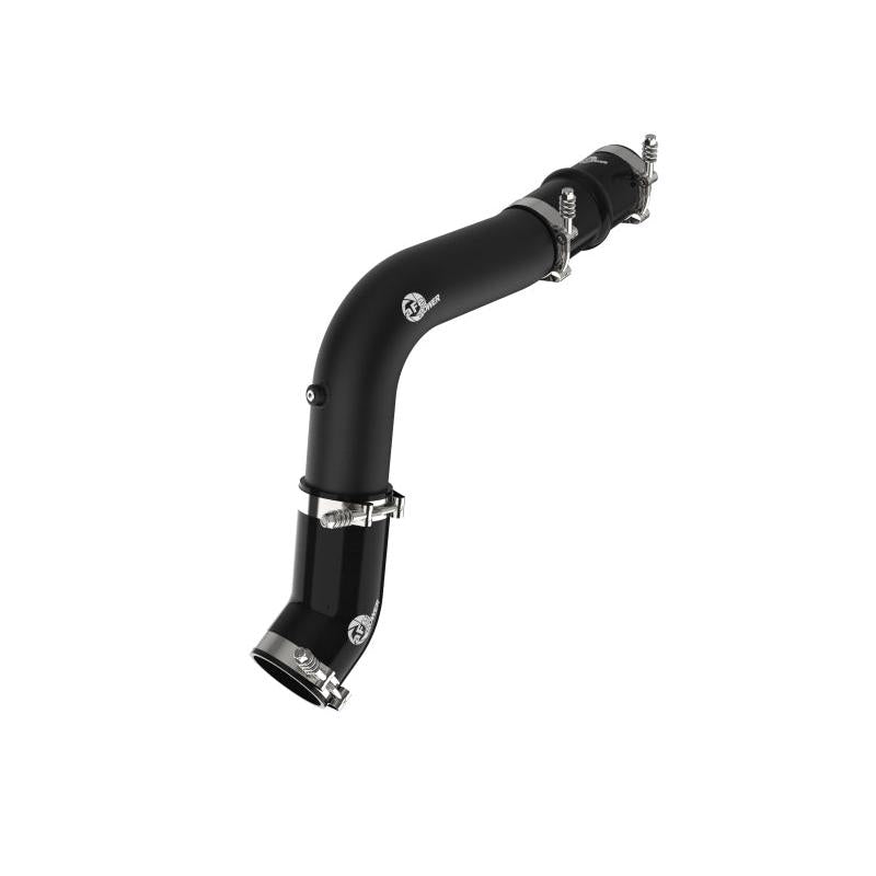 aFe 19-23 RAM Diesel L6-6.7L BladeRunner 3.5 IN Aluminum Hot Charge Pipe - Black