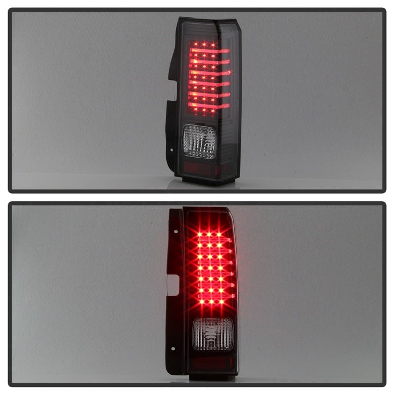 Xtune Hummer H3 06-09 ( Non H3T ) LED Tail Lights Black ALT-ON-HH306-LED-BK