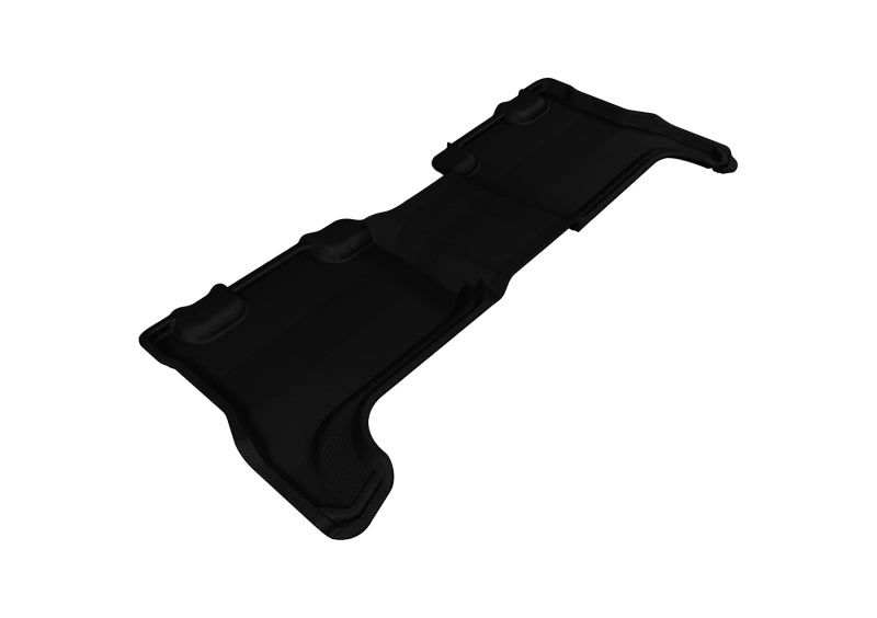 3D MAXpider 2004-2012 Chevrolet/GMC Colorado/Canyon Crew Cab Kagu 2nd Row Floormats - Black-SR1 Performance