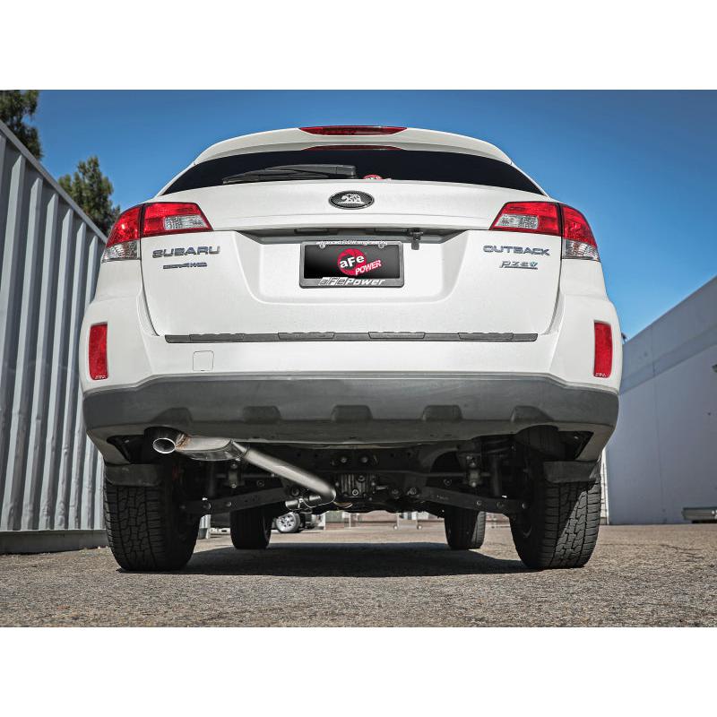 aFe POWER Takeda 2.25 to 2.5in 304SS Cat-Back Exhaust 10-14 Subaru Outback H4-2.5L-SR1 Performance