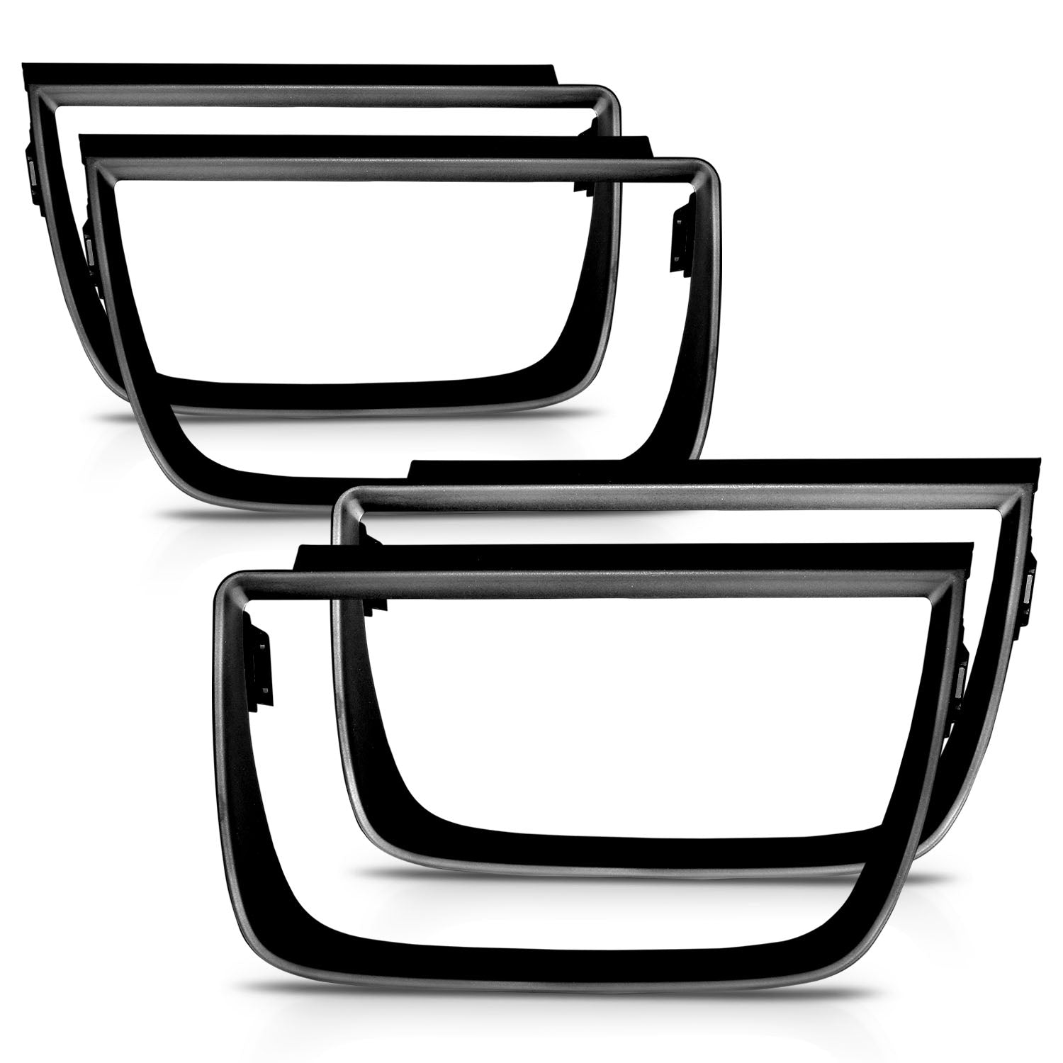 CHEVY CAMARO 10-13 TAIL LIGHTS BEZEL FLAT BLACK 4PC