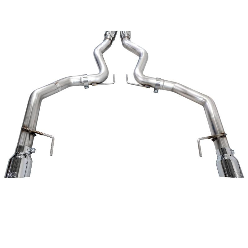 AWE 2024 Ford Mustang GT Fastback S650 RWD Track Edition Catback Exhaust w/ Dual Chrome Silver Tips