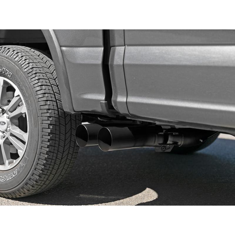 aFe Rebel DPF-Back 409 SS Exhaust System w/Dual Black Tips 18-19 Ford F-150 V6 3.0L (td)-SR1 Performance