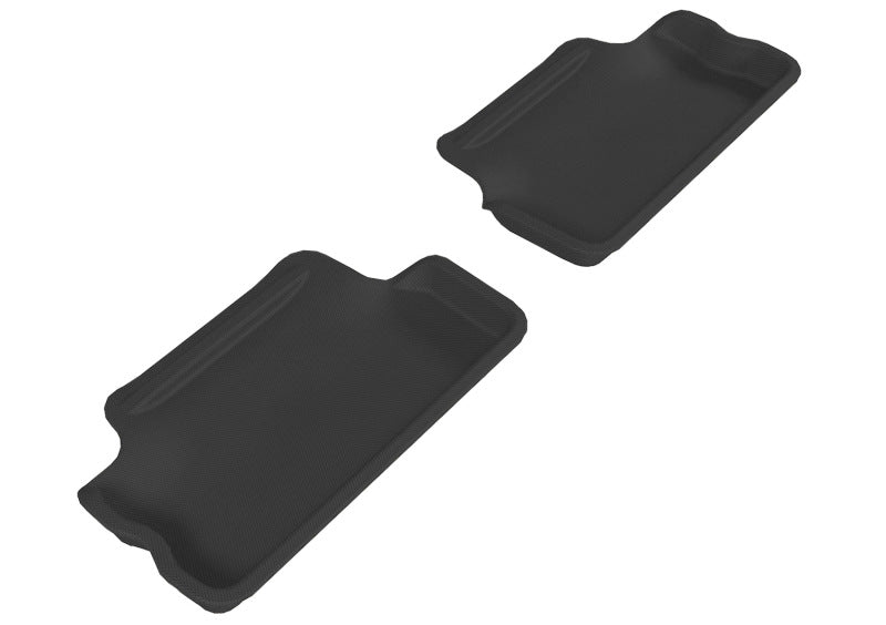 3D MAXpider 2007-2013 Mini Cooper Hardtop Kagu 2nd Row Floormats - Black-SR1 Performance