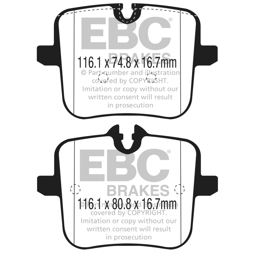EBC Bluestuff NDX Full Race Rear Brake Pads for BMW M5 and M8 – High Friction Performance and Track-Ready Braking