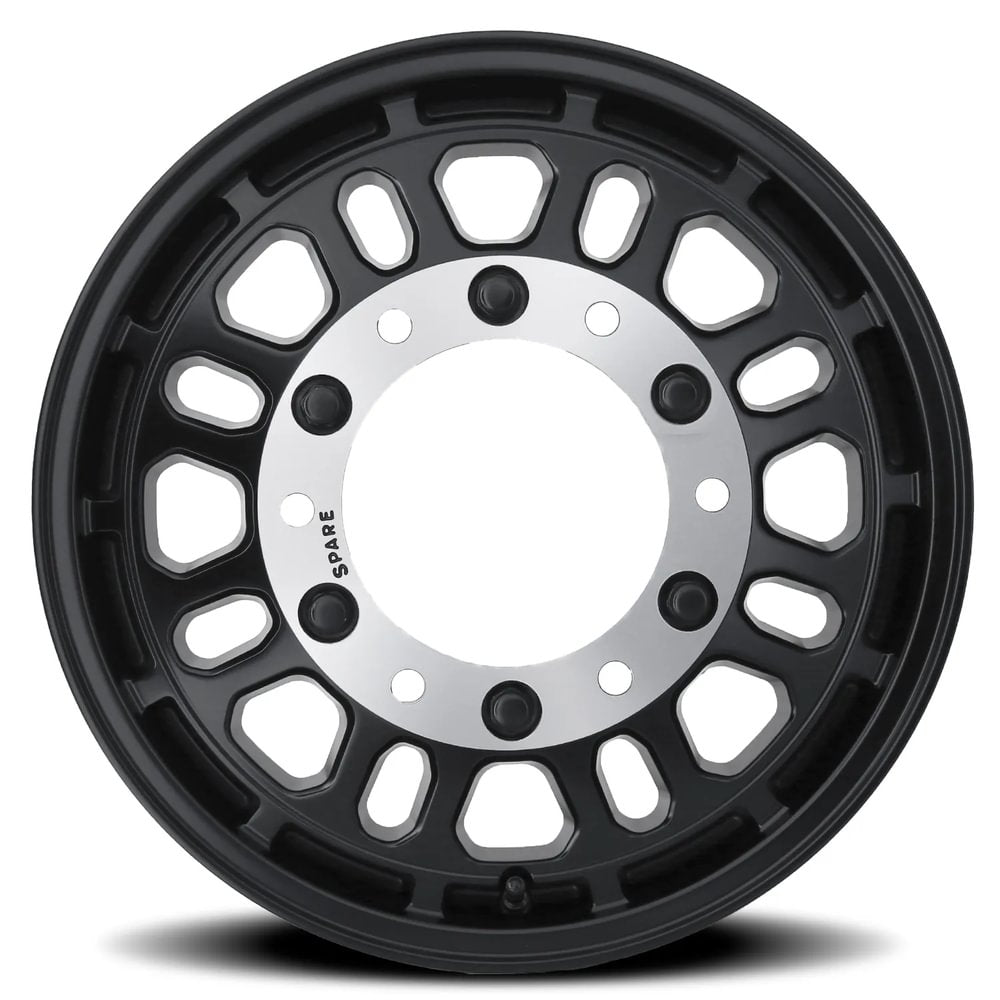 R V Rambler  00 - Universal Spare Satin Black    17x8