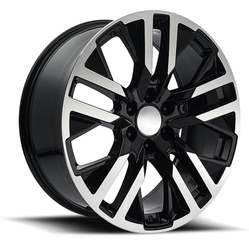 22X9 6X5.5 +28 HB 78.1 GMC CARBONPRO BLACK MACHINE FACE WITH CAP-SR1 Performance