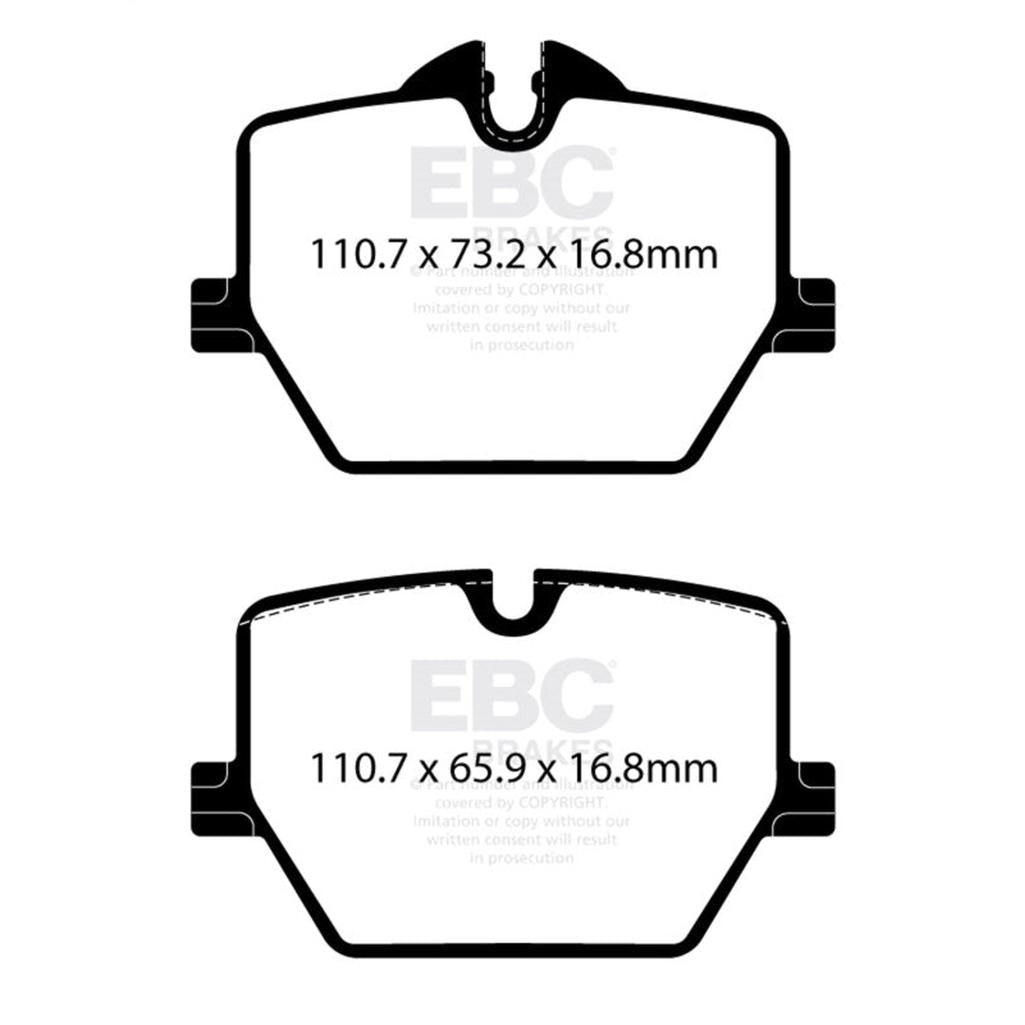 EBC Yellowstuff Rear Brake Pads for BMW Z4 G29 and Toyota Supra — High-Performance Street and Track Use