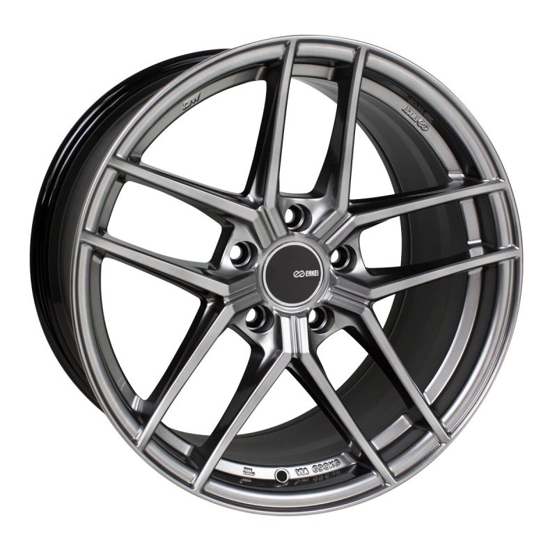 Enkei TY5 19x8.5 5x114.3 35mm Offset 72.6mm Bore Hyper Silver Wheel-SR1 Performance