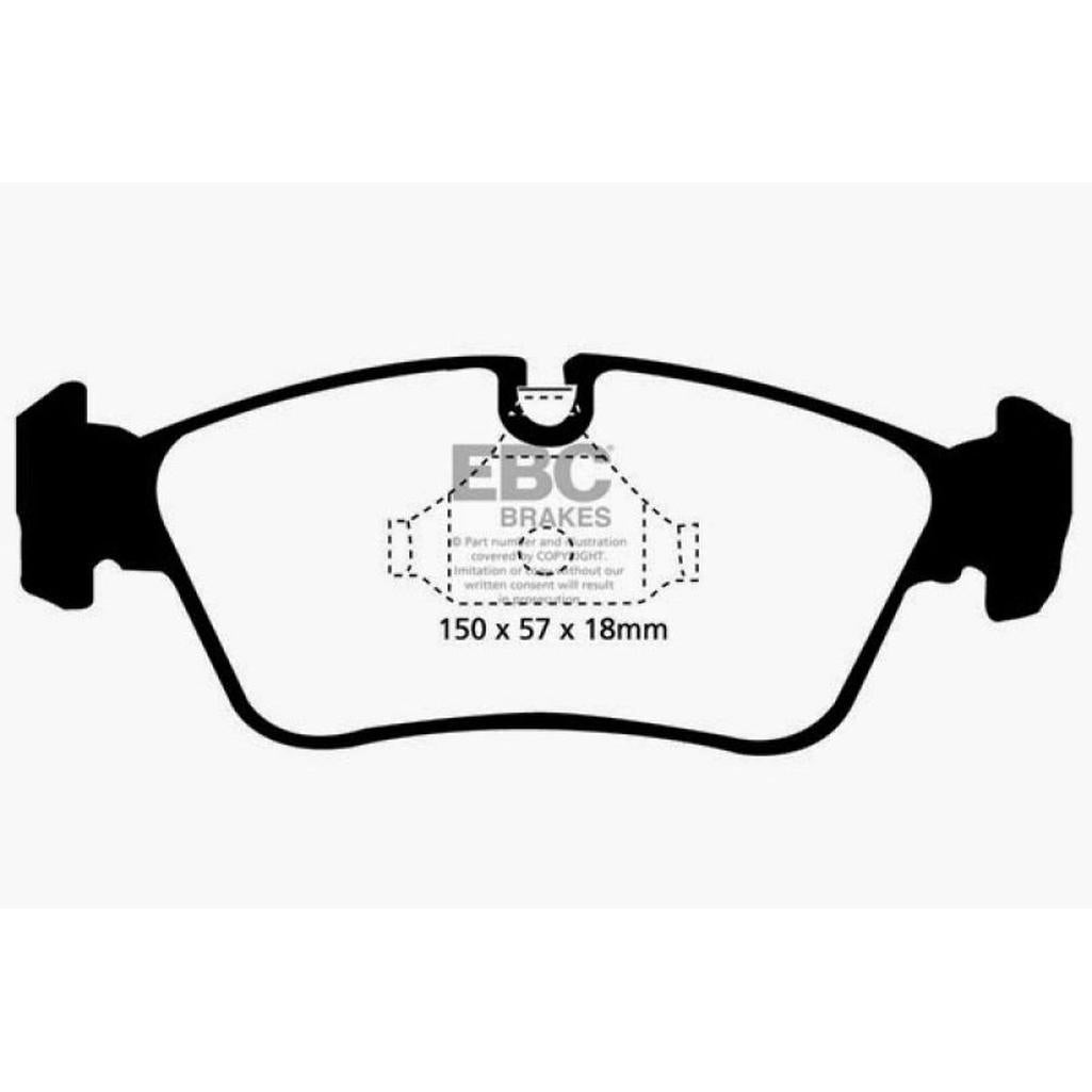 EBC Yellowstuff Front Brake Pads for BMW Z3 1999-2003 – High-Performance Street and Track Use