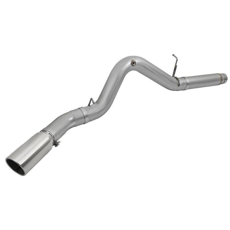 aFe LARGE Bore HD 5in Exhausts DPF-Back SS w/ Pol Tips 16-17 GM Diesel Truck V8-6.6L (td) LML/L5P