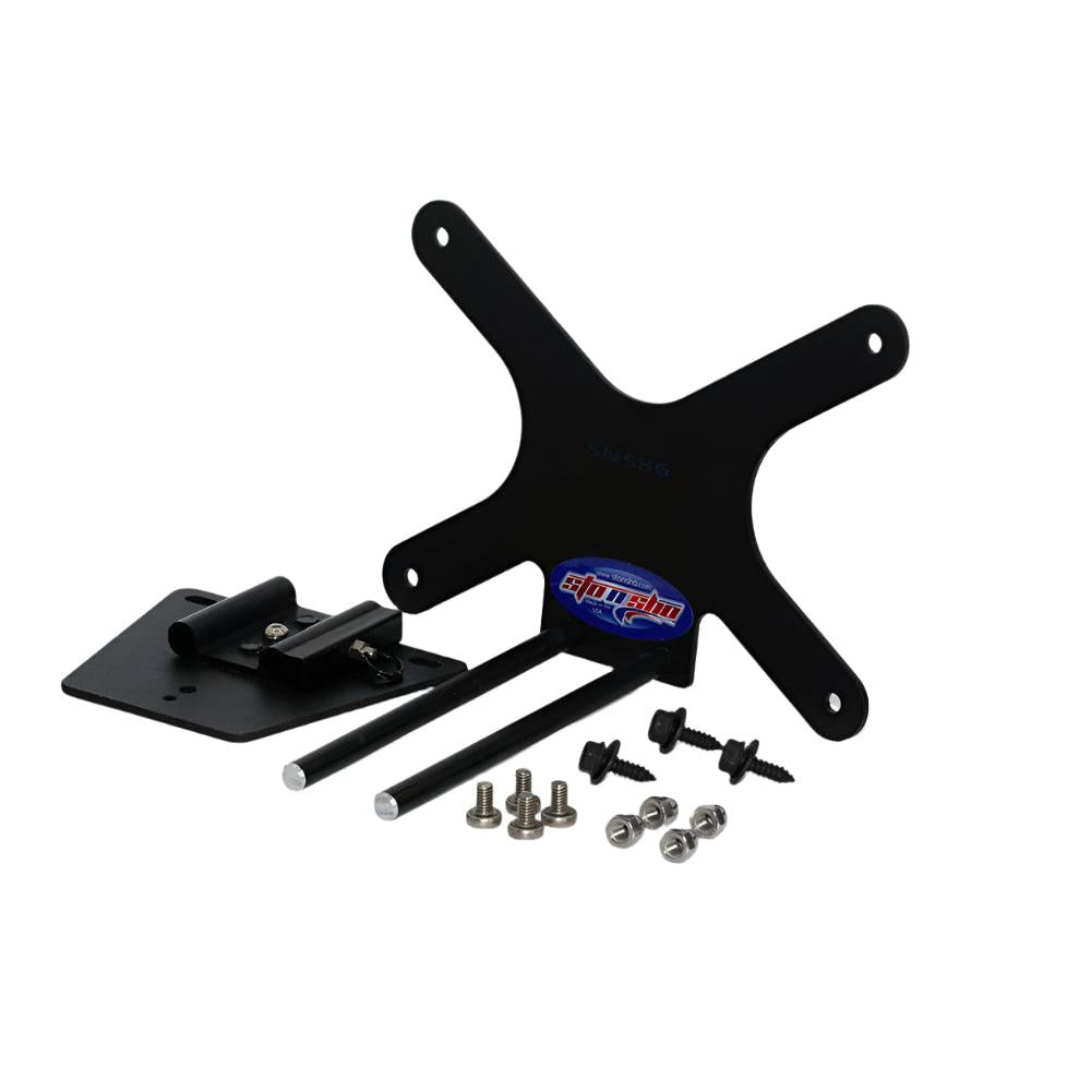 12-17 Maserati Quattroporte License Plate Frame Bracket-SR1 Performance