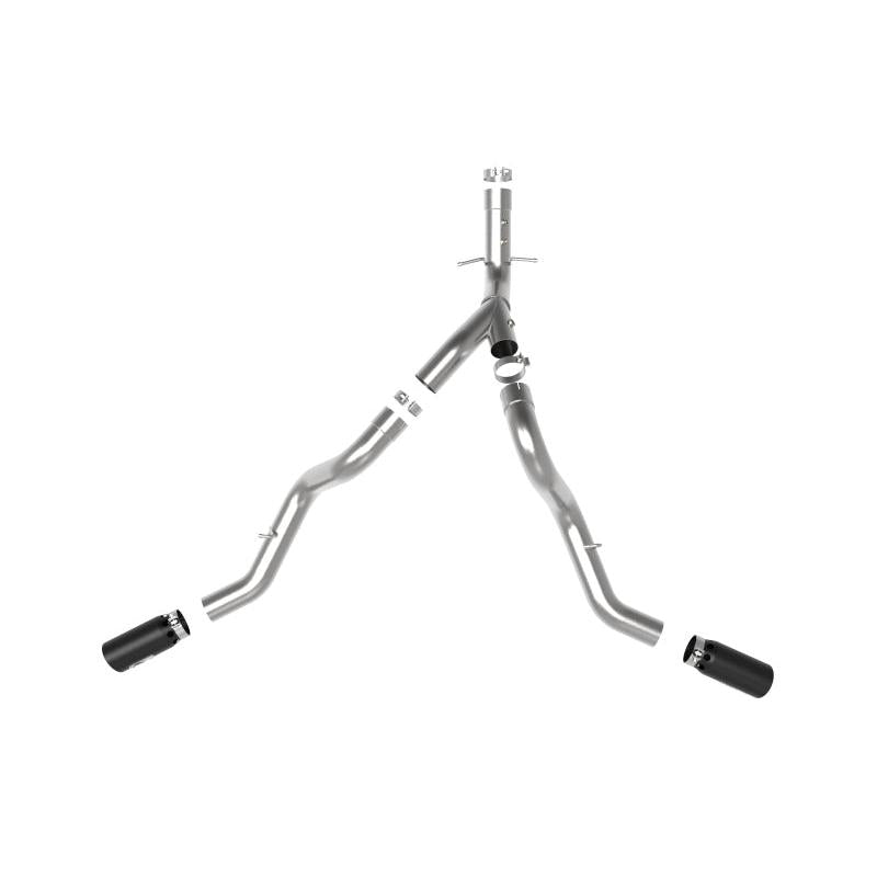 aFe Large Bore-HD 4in 409SS DPF-Back Exhaust System w/Black Tip 20 GM Diesel Trucks V8-6.6L (td) L5P-SR1 Performance