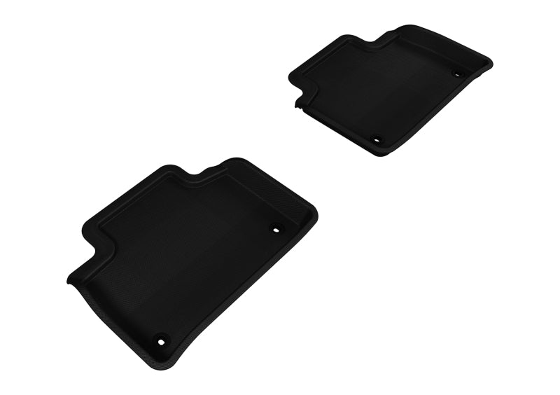 3D MAXpider 2007-2012 Lexus LS460 Kagu 2nd Row Floormats - Black-SR1 Performance