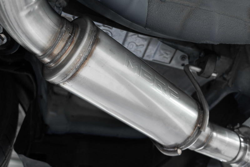 MBRP 2022 Subaru WRX 2.4L 3in Cat Back 5in OD Single Exit - Aluminized Steel-SR1 Performance