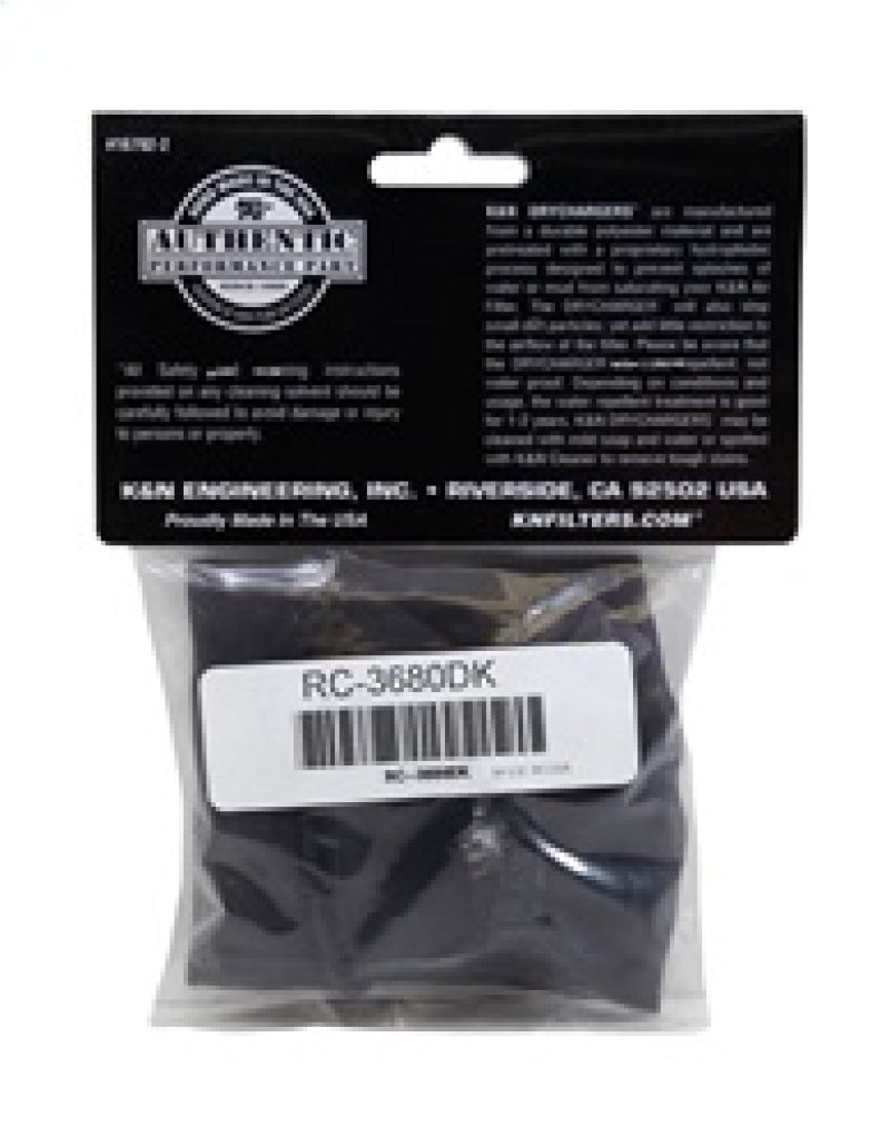 K&N Drycharger Black Air Filter Wrap-SR1 Performance