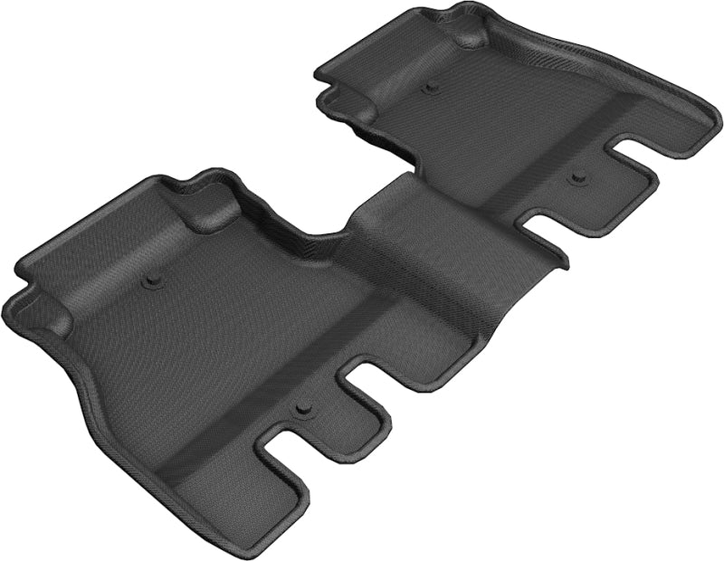 3D MAXpider 2018-2020 Jeep Wrangler JL Unlimited Kagu 2nd Row Floormats - Black-SR1 Performance