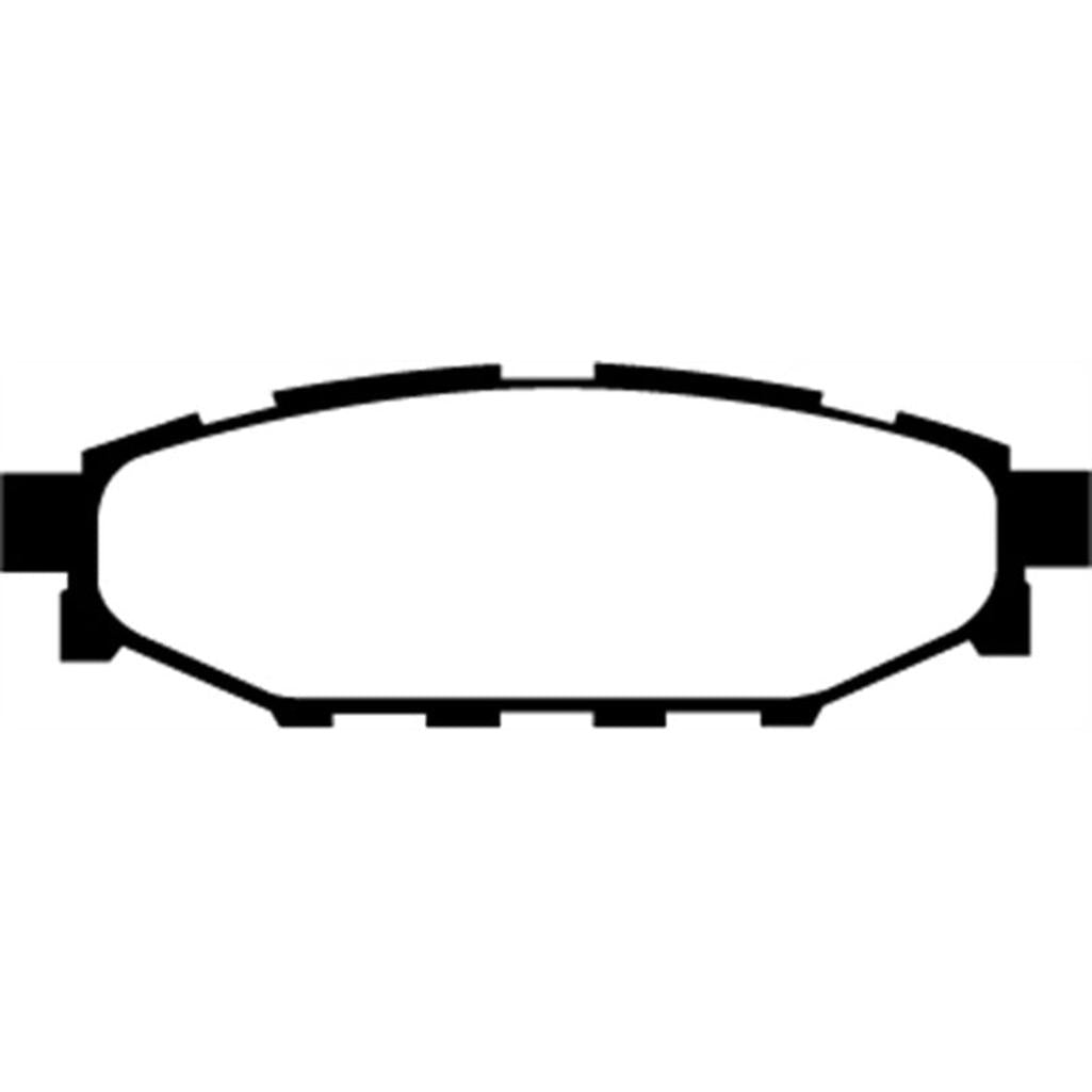 EBC Redstuff Ceramic Low Dust Rear Brake Pads for Subaru Legacy and BRZ – Part Number DP31584C