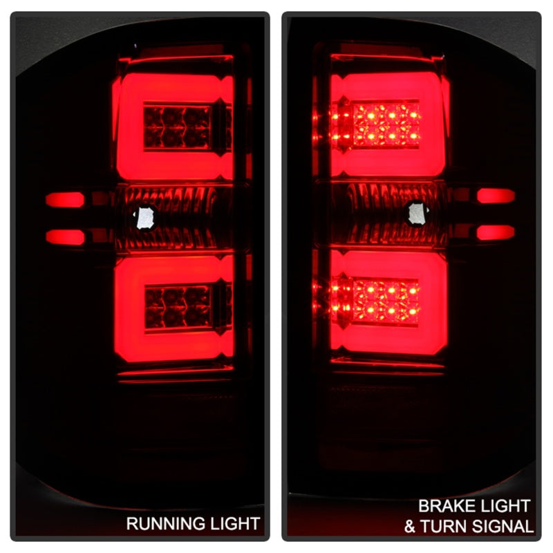 Spyder Chevy 1500 14-16 Light Bar LED Tail Lights Red Clear ALT-YD-CS14-LBLED-RC-SR1 Performance