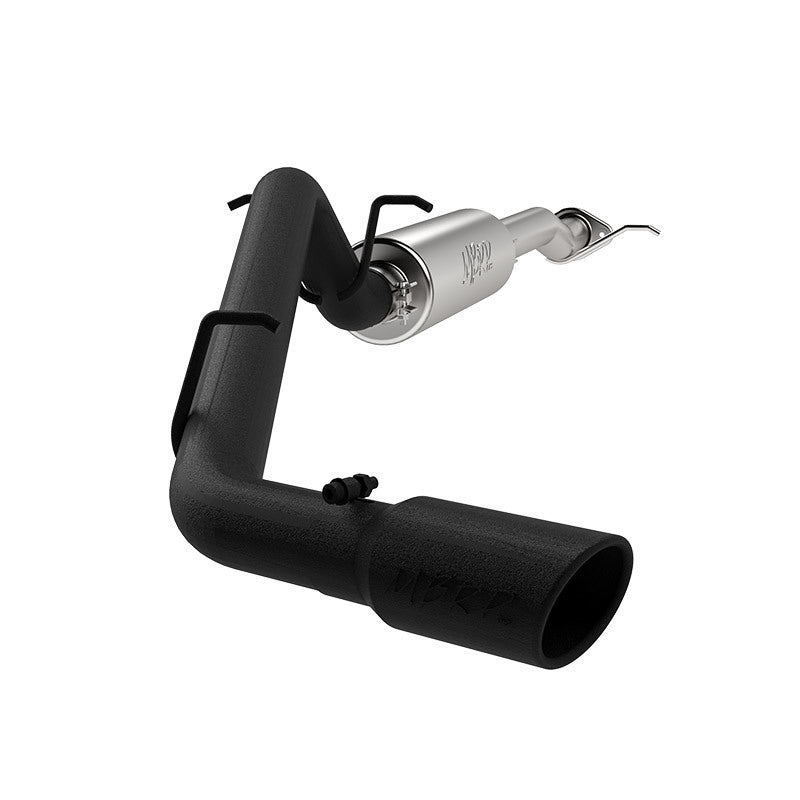 MBRP 2015 Chevy/GMC Colorado/Canyon 2.5L & 3.6L Black Coated 3in C/B Single Side Exit-SR1 Performance