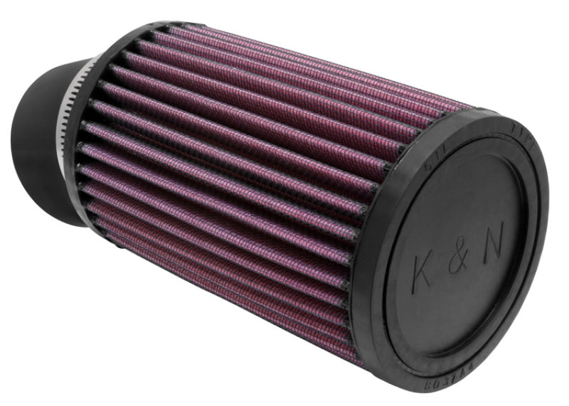 K&N Filter Universal Rubber Filter 2 7/16 inch 20 Degree Flange 3 3/4 inch OD 6 inch Height-SR1 Performance