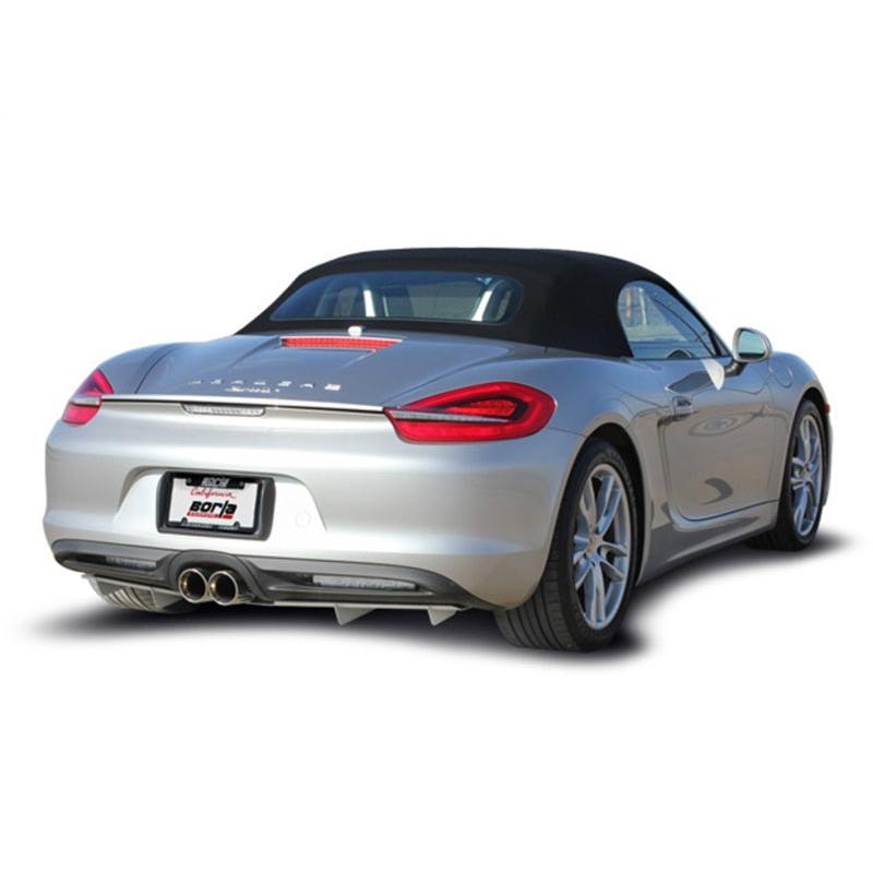 Borla 14-15 Porsche Cayman/Boxster (981) RWD 2Dr Dual Center Rear Exit Catback 4in Tip Exhaust Sys