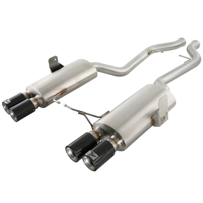 aFe MACHForce XP Exhaust Cat-Back 2.5in Dia Carbon Fiber Tips SS-304 07-13 BMW M3 (E92/93) V8 4.0L-SR1 Performance