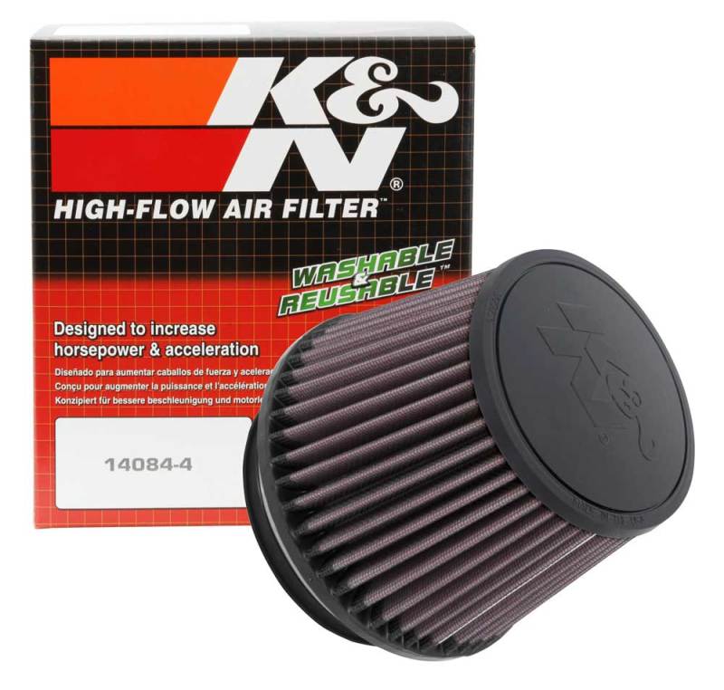 K&N Filter Universal X Stream Clamp-On 4-1/2in Flange 5-7/8in Base 4-1/2in Top 4-1/2in Height-SR1 Performance