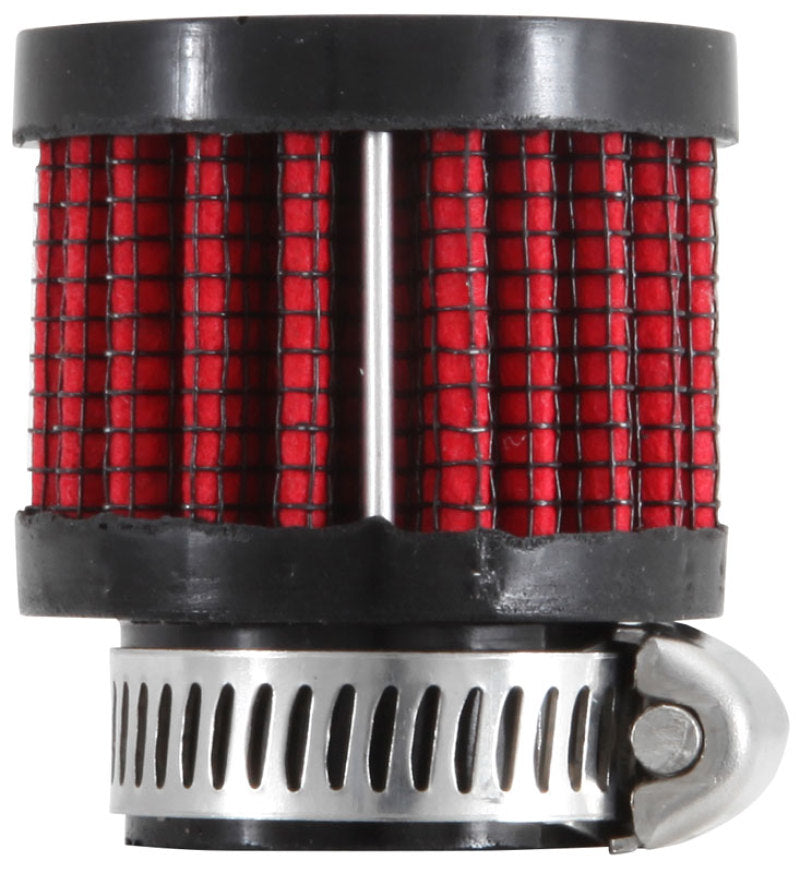 K&N 0.75 inch ID 1.375 inch OD 1.125 inch H Clamp On Crankcase Vent Filter-SR1 Performance