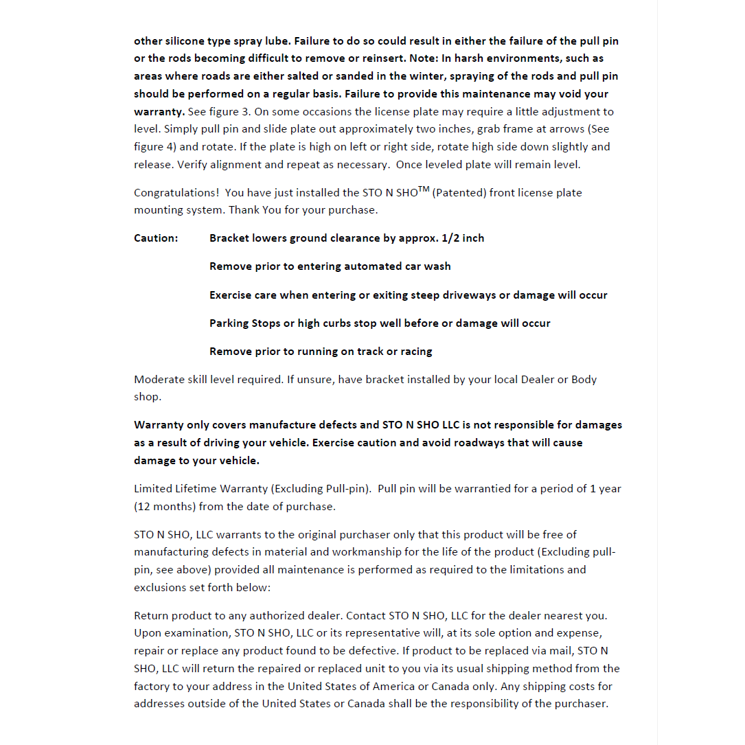 21-24 Ford Bronco License Plate Frame Bracket-SR1 Performance