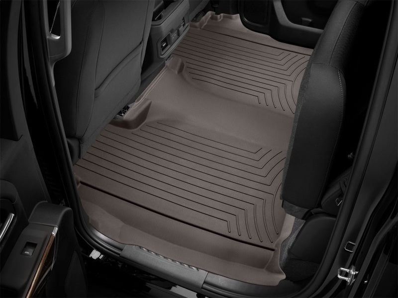 WeatherTech Rear FloorLiner HP for 2019+ Chevrolet Silverado 1500 - Cocoa
