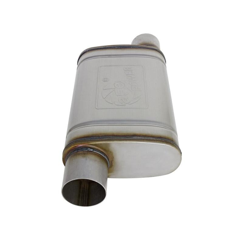 MACH Force-Xp 409 SS Muffler 3in ID Offset/Offset x 4in H x 9in W x 14in L - Oval Body-SR1 Performance