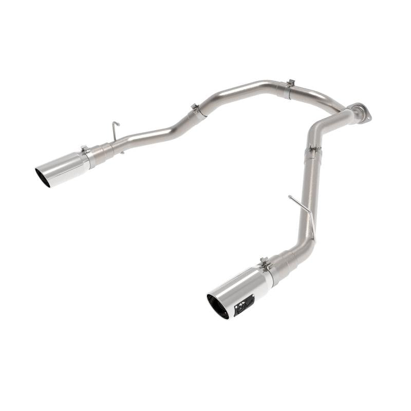 aFe Large Bore-HD 3in 409SS DPF-Back Exhaust System w/ Polished Tip RAM 1500 20-21 V6-3.0