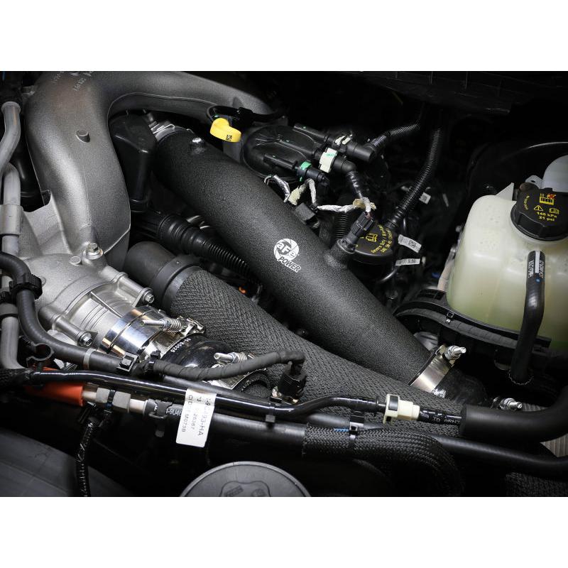 aFe 23-24 Ford F250/F350 Super Duty V8-6.7L BladeRunner 3 In. Aluminum Hot Charge Pipe- BLK-SR1 Performance