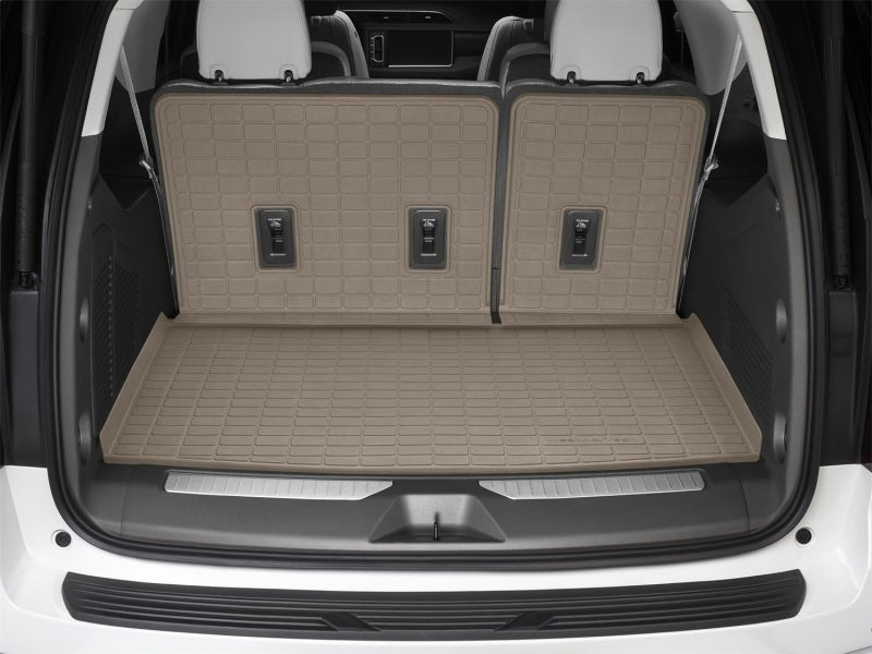 WeatherTech SeatBack Cargo Liner HP for GMC Yukon XL & Chevrolet Suburban – Tan, Part 411466IM