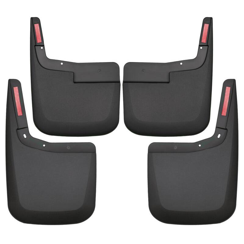 Husky Liners 2015-2017 Ford F-150 w/o Fender Flares Front and Rear Mud Guards - Black-SR1 Performance