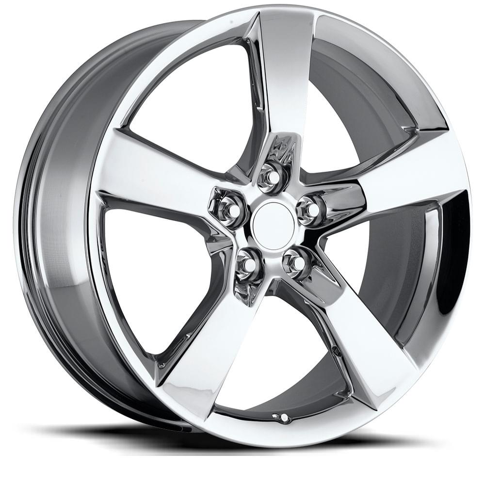 20X8 5X120 +35 HB 66.9 2010 CAMARO CHROME WITH CAP-SR1 Performance