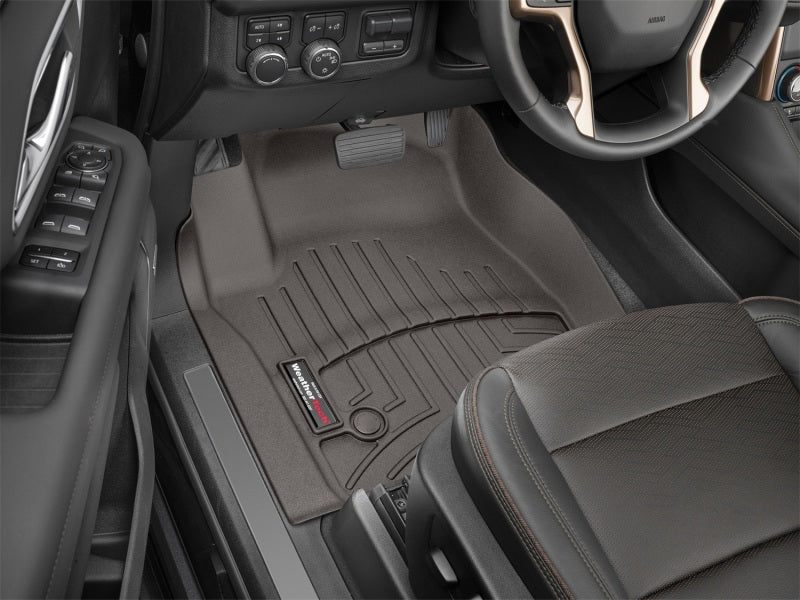 WeatherTech DigitalFit FloorLiner for Chevrolet Suburban and Tahoe Front, Cocoa