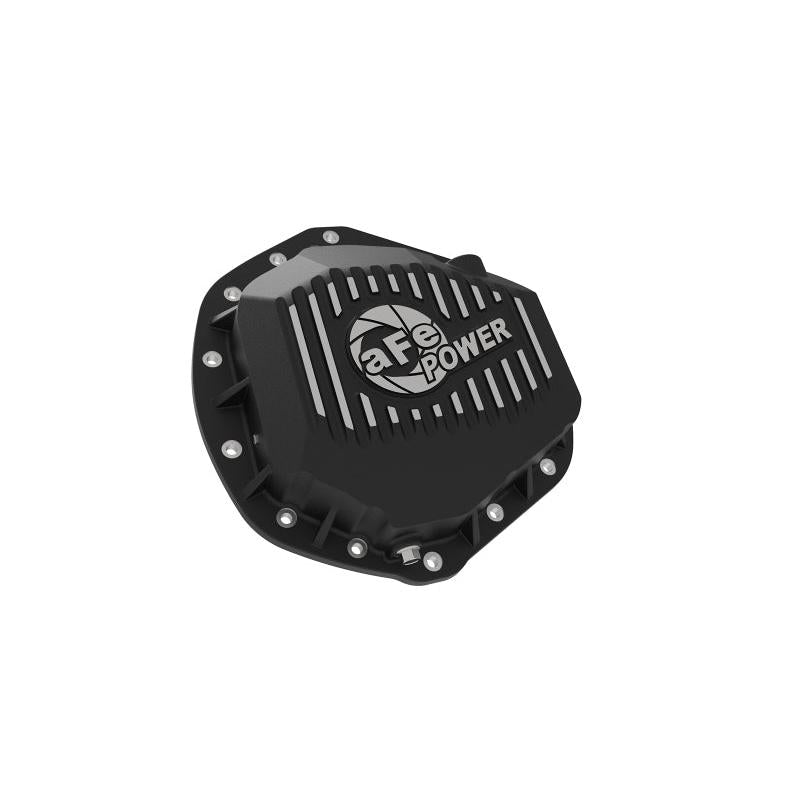 aFe Power Pro Series Rear Differential Cover Black w/ Machined Fins 14-18 Dodge Trucks 2500/3500