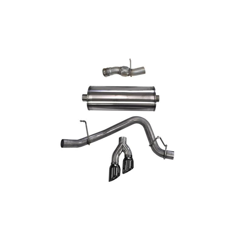 Corsa 2015-2020 GMC Yukon Denali 6.2L V8 Single Side Exit Cat-Back Exhaust w/ Polished Black Tips-SR1 Performance