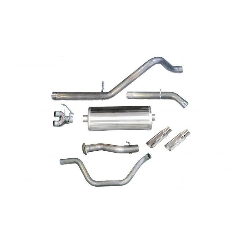 Corsa 2007-2009 Chevrolet Silverado Crew Cab/Short Bed 1500 6.2L V8 Polished Sport Cat-Back Exhaust