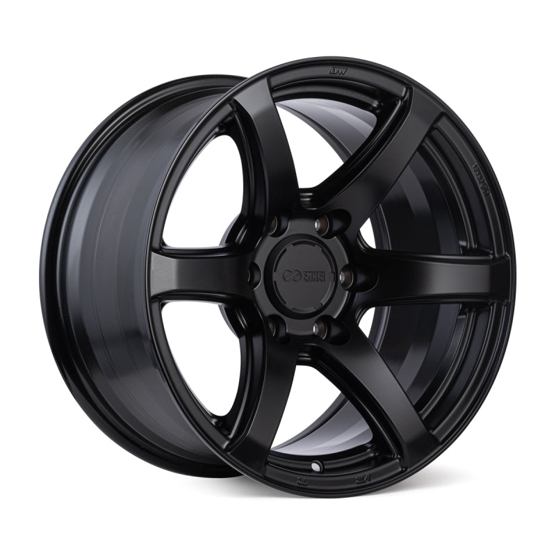 Enkei T6R 18x8.5 38mm Offset 5x114.3 Bolt Pattern 72.6 Bore Gloss Black Wheel-SR1 Performance