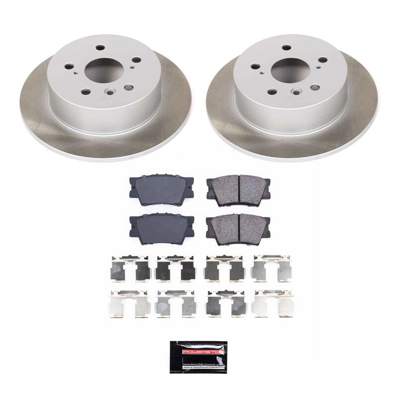 Power Stop 07-11 Toyota Camry Rear Semi-Coated Rotor Kit-SR1 Performance
