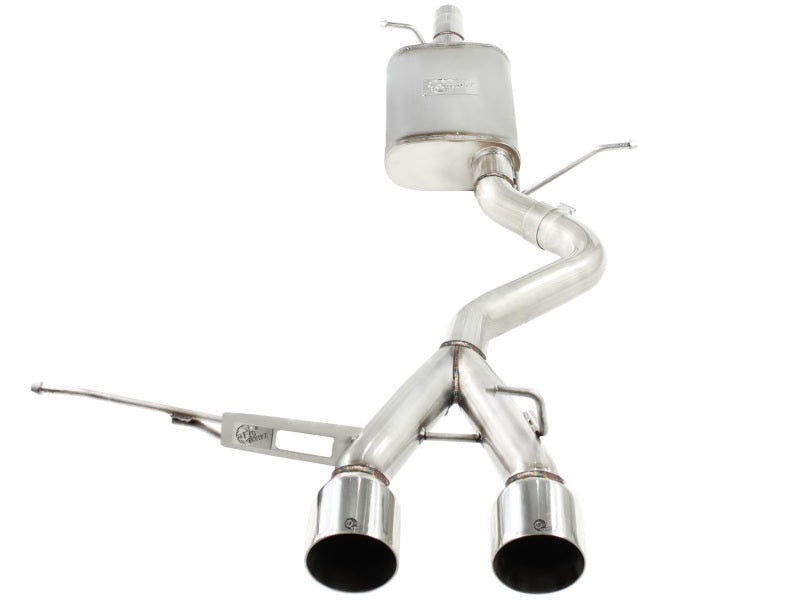 aFe MACHForce XP 2-1/2in SS-304 Cat-Back Exhausts w/ Polished Dual Tips 2008 VW Golf R32 V6-3.2L MKV-SR1 Performance