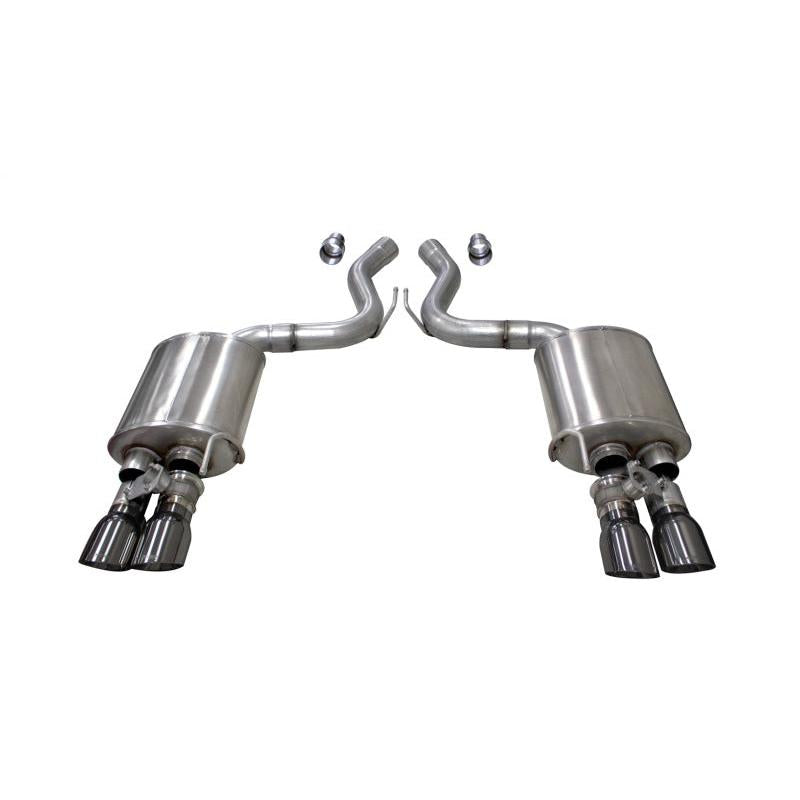 Corsa 2018-2023 Ford Mustang GT Fastback 5.0L 3in Sport Axle-Back Exhaust w/ 4in Gunmetal Tips-SR1 Performance