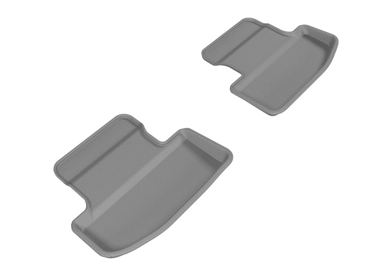 3D MAXpider 2015-2020 Ford Mustang Kagu 2nd Row Floormats - Gray-SR1 Performance